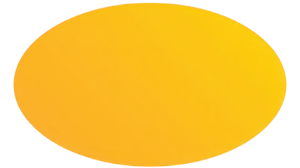 Orange Circle Gradient on Transparent Background