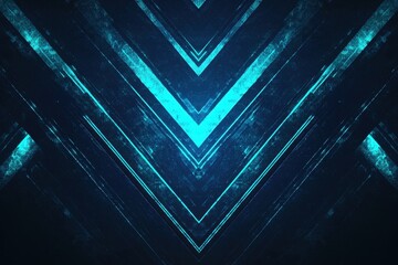 Abstract Blue Geometric Pattern with Light Reflection Effects