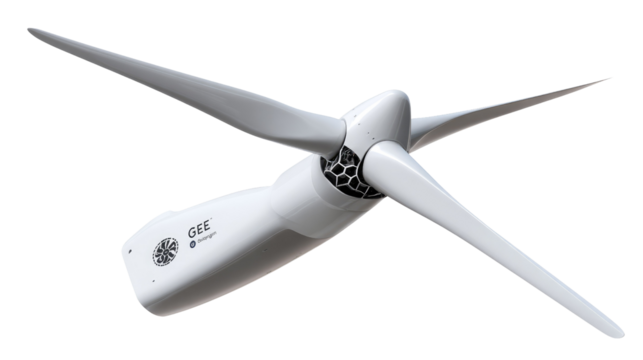 Wind Turbine: A striking depiction of a wind turbine, showcasing its sleek design and environmental consciousness against the backdrop of a bright future.