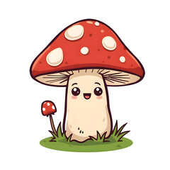 mushroom cartoon character png 