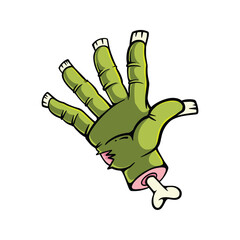 Horror Theme Zombie Hand Gesture Illustration