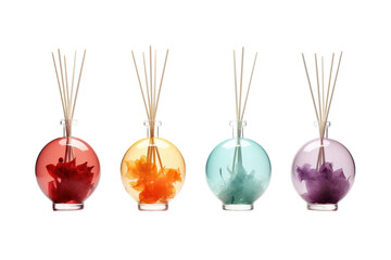 Colorful aroma reed diffusers for home fragrance decor