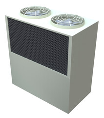 ガスヒートポンプ（GHP）のイラスト