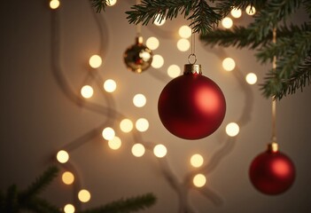 Minimalist abstract Empty Christmas ornament