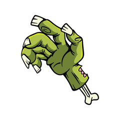 Creepy Hand Drawn Zombie Hand for Halloween