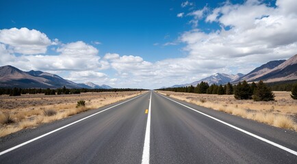 Naklejka premium road to the mountains