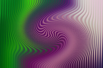 Obraz premium Swirling abstract pattern with green and purple gradient colors