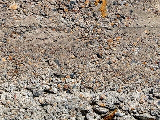 Rough Concrete Surface with Small Stones Texture