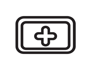 Professional vector icon of wound dressing package
