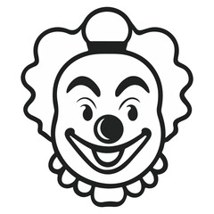 Obraz premium clown, costume, halloween, festival, vector, transparent background, funny, isolated, monster, horror, evil, circus, fun, smile, party, celebration, present, symbol