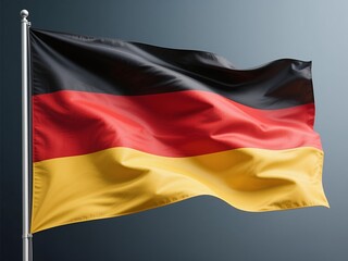 Naklejka premium German flag on gradient background