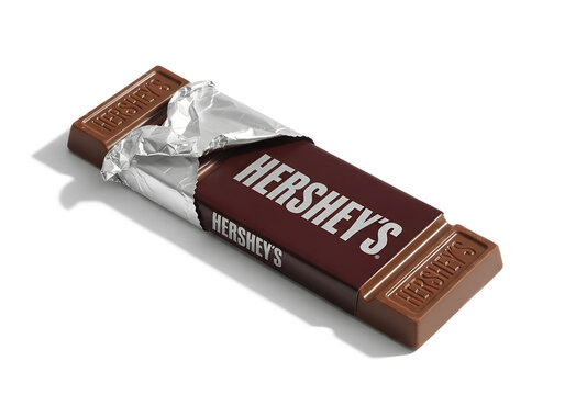 Hershey's Milk Chocolate Bar isolated 