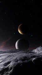 The Astrological Landscape featuring Two Planets alongside a captivating Celestial Horizon