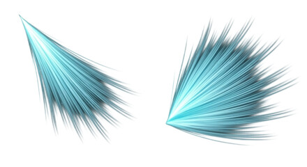 Fototapeta premium Abstract Blue Speed Lines Bursting Effect | Dynamic Light Streaks for Futuristic Design Elements, Motion Graphics and Visual Effects