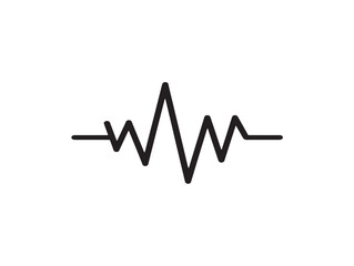 Stylish ECG Electrodes Icon Design in Professional Medical Vector Illustration