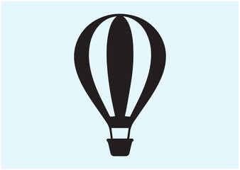Obraz premium Hot Air Balloon Icon, Hot Air Balloon Vector design, Hot Air Balloon illustrator