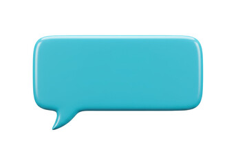 Isolated Speech Bubble, Chat Bubble, Message Icon, Callout Balloon, Comment Balloon, Blue