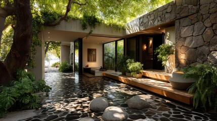 Luxury Home Interior, Architecture, Garden Design, Natural Light