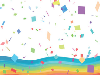 カラフルな紙吹雪の背景