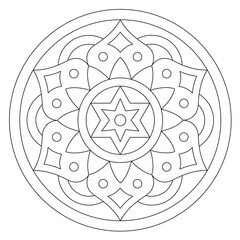 Mandala, ausmalen