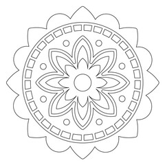 Mandala, ausmalen
