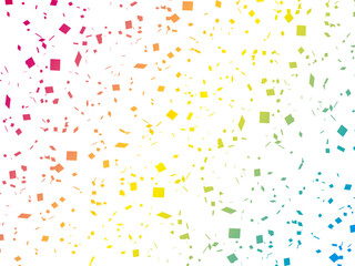 カラフルな紙吹雪の背景