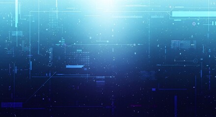 Naklejka premium Cyan Navy Blue Grainy Gradient Texture