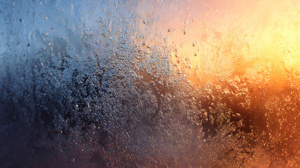 futuristic crystal structures glowing in blue with molten orange cracks creating dramatic abstract design