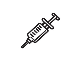 Clean IV Catheter Icon Illustration in Sleek Minimal Medical Vector Artwork