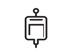 Clean and stylish medical catheter bag illustration vector style