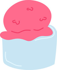 strawberry ice cream bowl