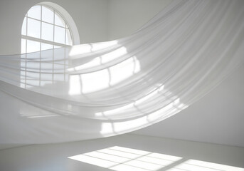 Obraz premium interior of a modern building full white