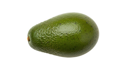 Isolated green avocado, whole fruit, fresh and organic, nutritious superfood, healthy eating