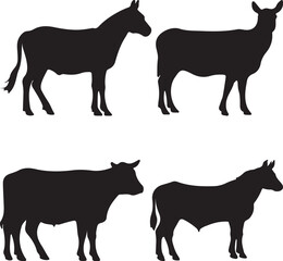 farm animals collection vector