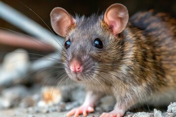 Brown rats often build nests inside home insulation and chew through wires, which exemplifies typical problems associated with rodent infestations in residential neighborhoods