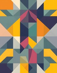 Colorful Geometric Pattern Background &ndash; Abstract Shapes and Modern Designs
