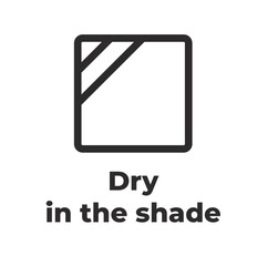 Laundry Symbol - Dry in the shade