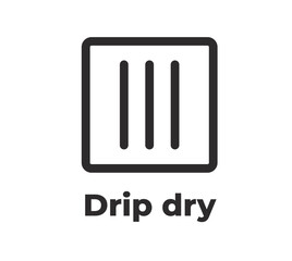 Laundry Symbol - drip dry