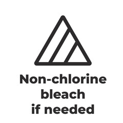 Laundry Symbol - non-chlorine bleach