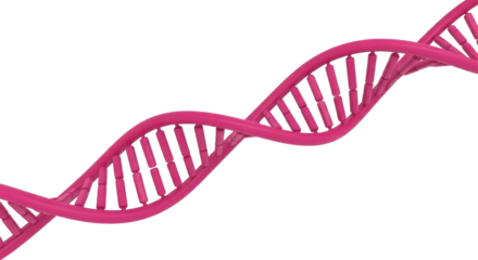 Isolated Helix Strand Graphic Concept Illustration of Genetic Molecule, DNA, RNA, Biology