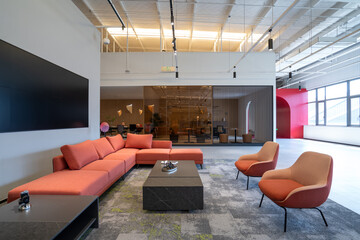 Modern Lobby in Corporate Office
