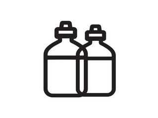 Obraz premium Safety Medical Humidifier Bottle Icon in Clean Minimal Vector Line Artwork