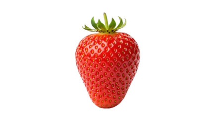 Isolated Strawberry, perfectly ripe, delicious and fresh for food styling and design use