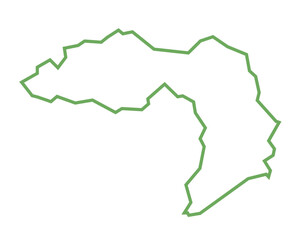 Line illustration of  Kra Daadi district of Arunachal Pradesh state of India