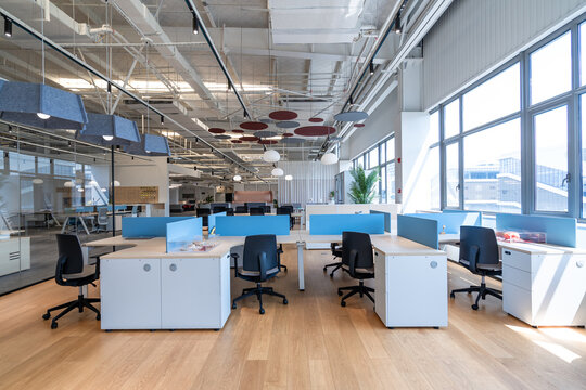 interior of modern office space