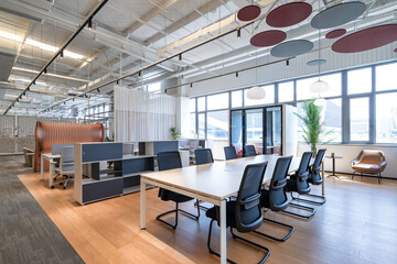 interior of modern office space