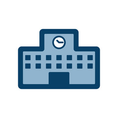 学びのシンボルとなる学校デザインアイコン