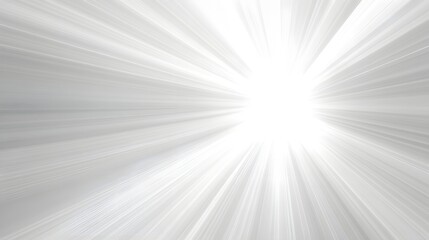 Fototapeta premium Abstract light rays radiating from a bright center, creating a sense of depth and motion isolated on white background