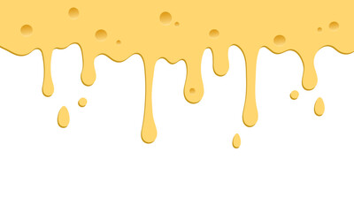 Melted cheese drip illustration, liquid cheese design, melting food background, dripping dairy texture, yellow cheese art