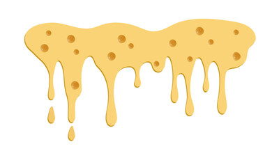 Melted cheese drip illustration, liquid cheese design, melting food background, dripping dairy texture, yellow cheese art